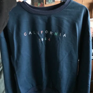 Graphic sweatshirt - Skit najs marinblå sweatshirt med text💗🥰🥰 den är i storlek M men sitter bra på mig som bär xs❤️