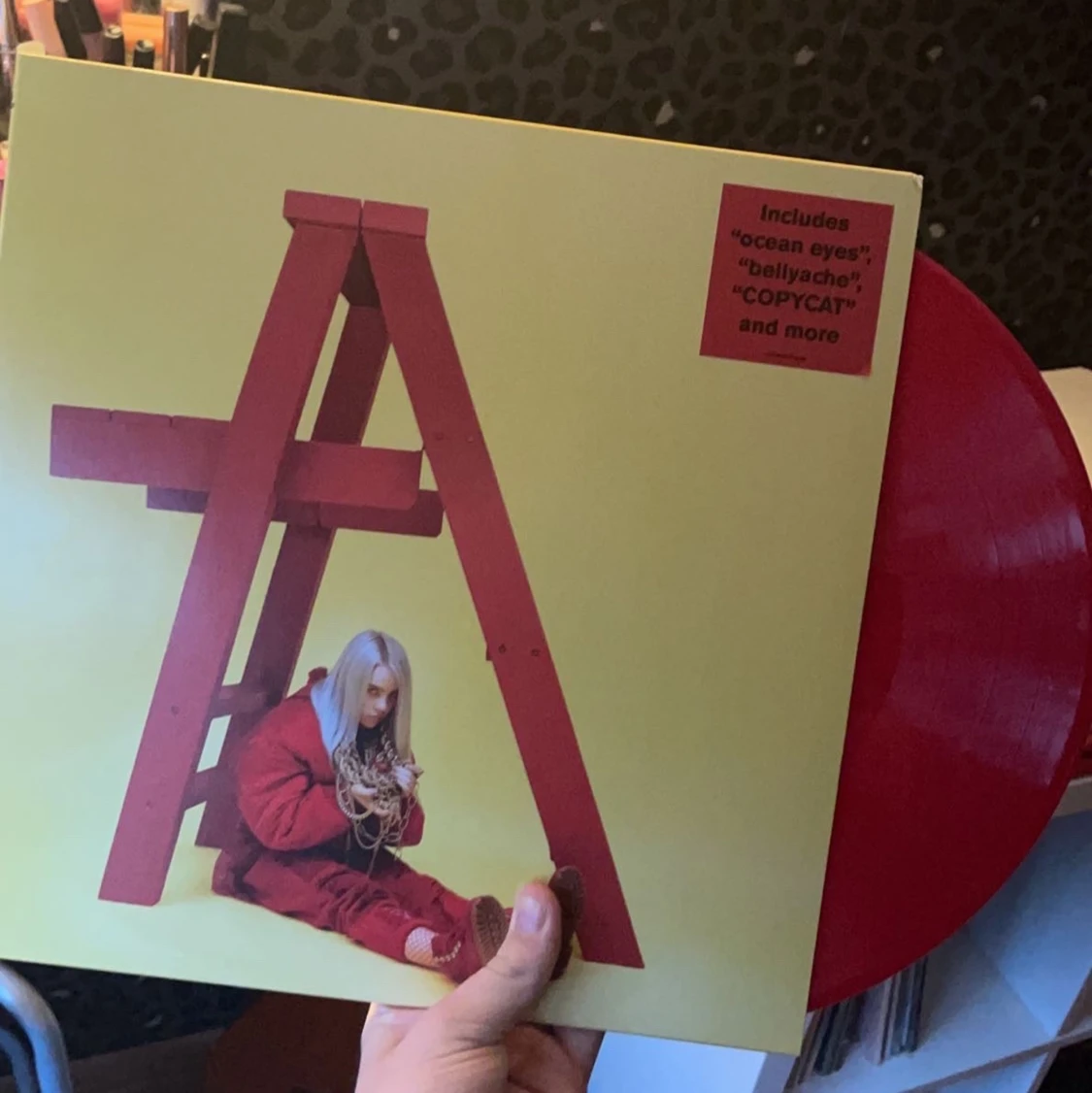 BILLIE EILISH VINYL LP Röd