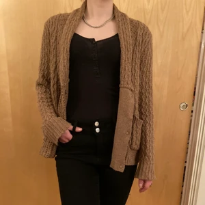 Cardigan sweater - Classy taffee colored knitted cardigan sweater, soft and comfortable. Fine condition. 