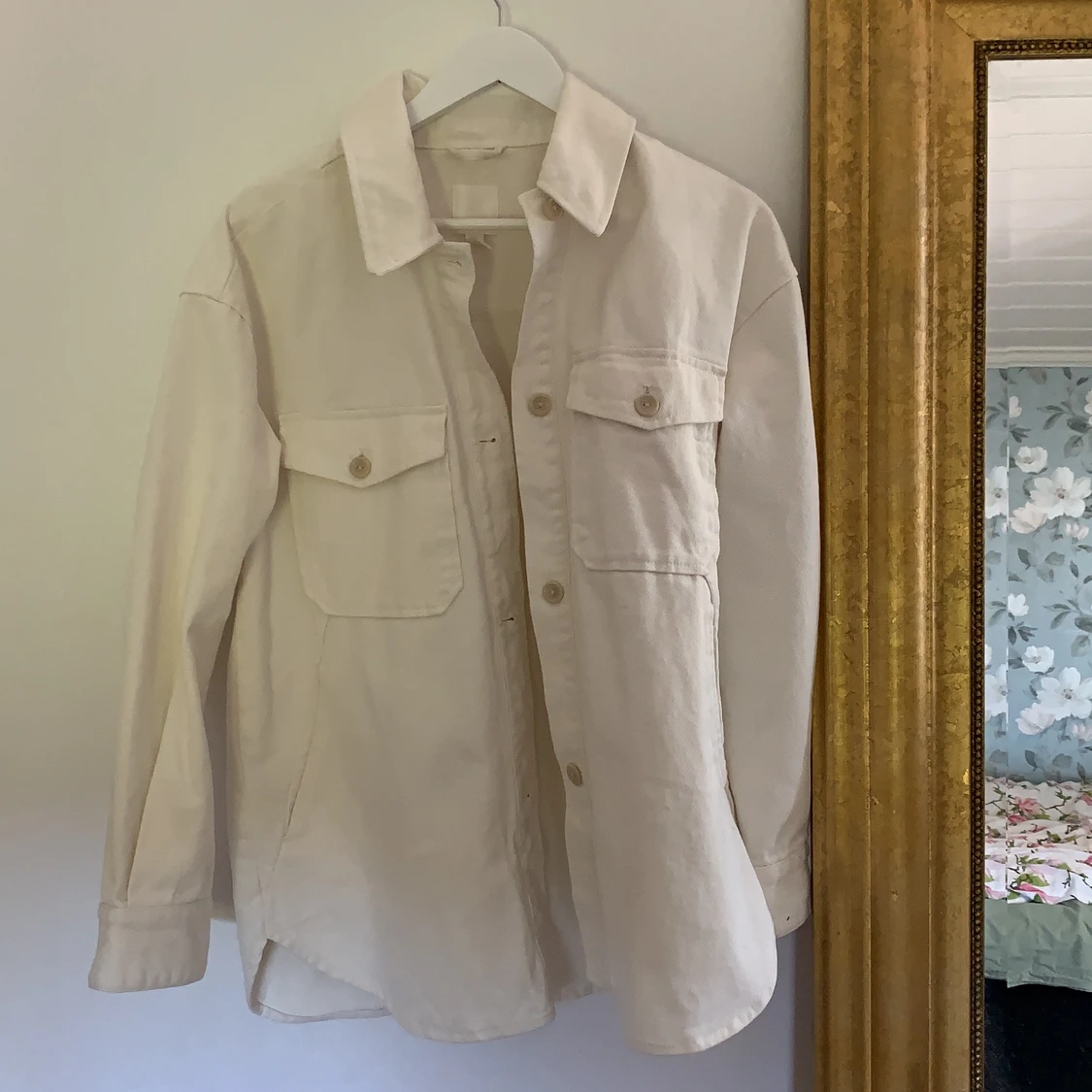 oversized jeansjacka HM, strl S - 90