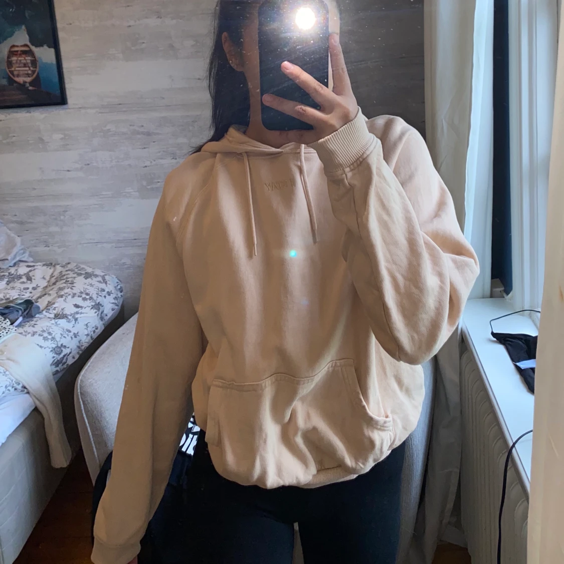 Beige hoodie 
