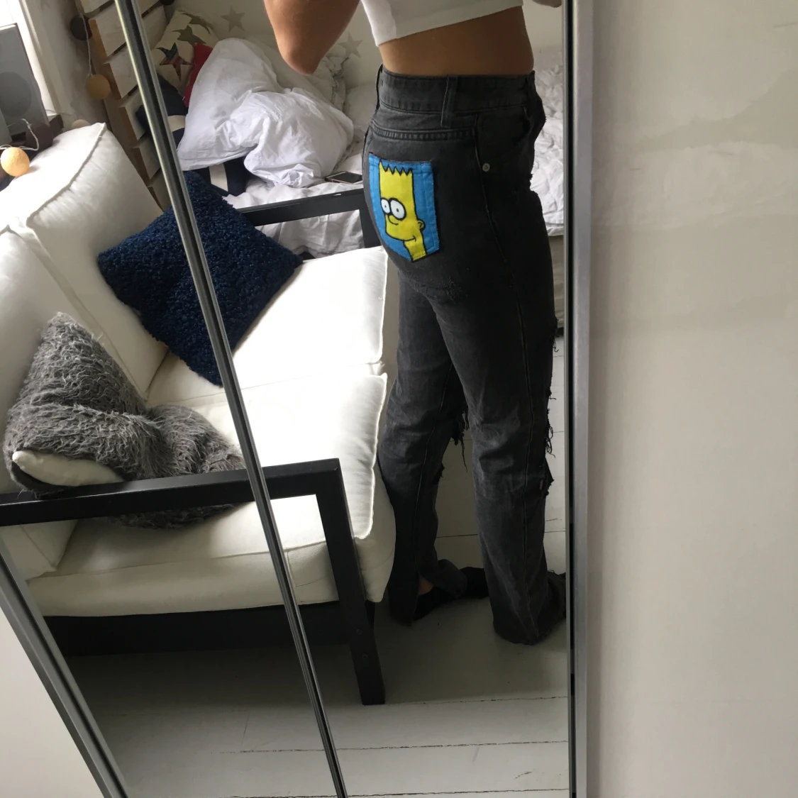 Målad jeans med Simpson insperation!  - 91