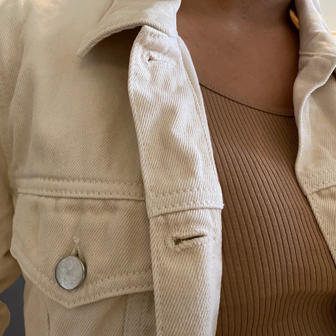 BEIGE JEANSJACKA  - 91