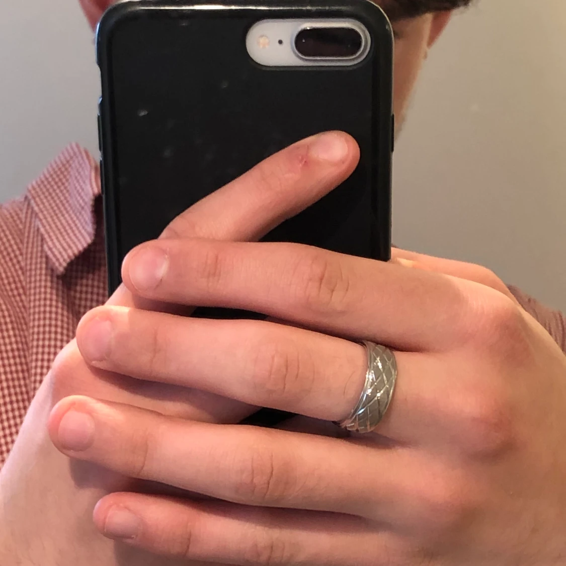 Ring i rostfrittstål - 90