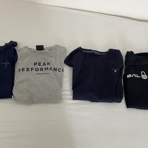 4 märkes t-shirts  - Hej, säljer 4 stycken olika märkes t-Shirts . Alla är i bra skick samt storlek 14-15(164-170). Om du är intresserad av någon eller alla så är det bara att skriva ❤️frakt kostar också:) en tröja för 60kr