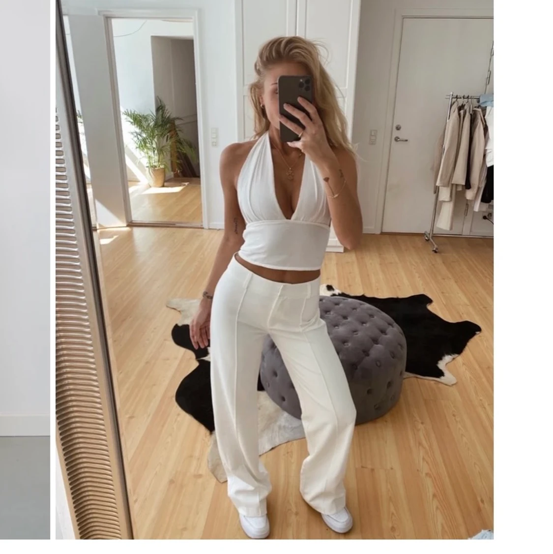 Vita kostymbyxor - 91