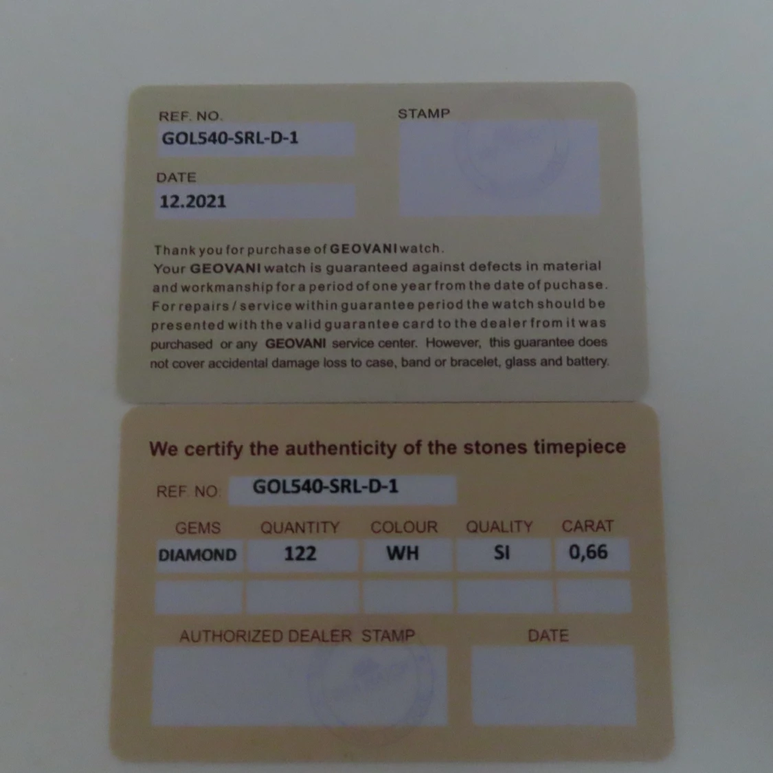 Geovani dam klocka med äkta diamanter - 90