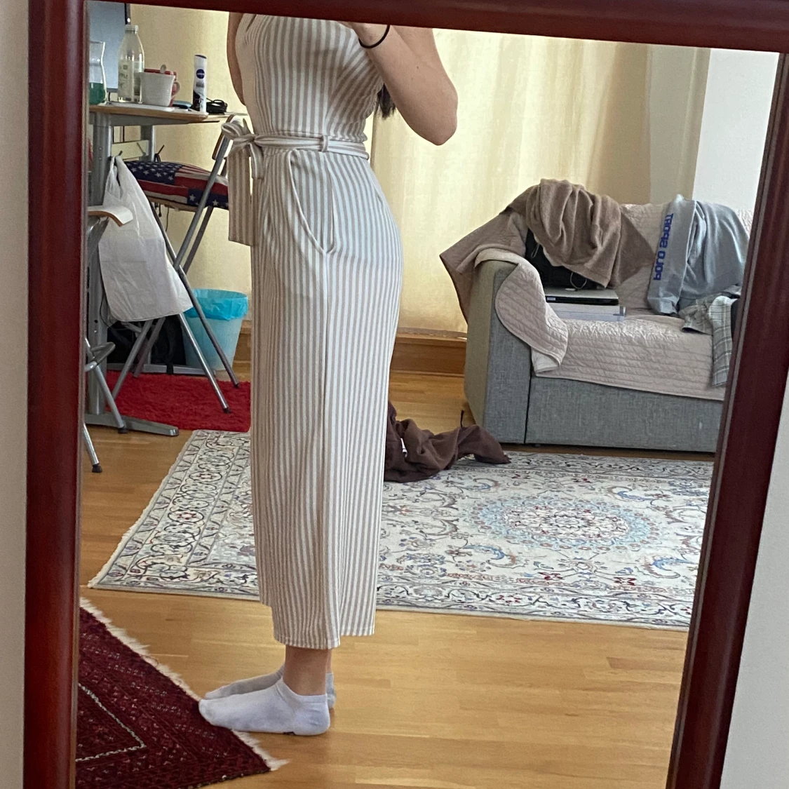 Randig byxdress  - 90