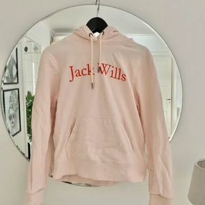 Hoodie Jack Wills - Ljusrosa hoodie sparsamt använd 