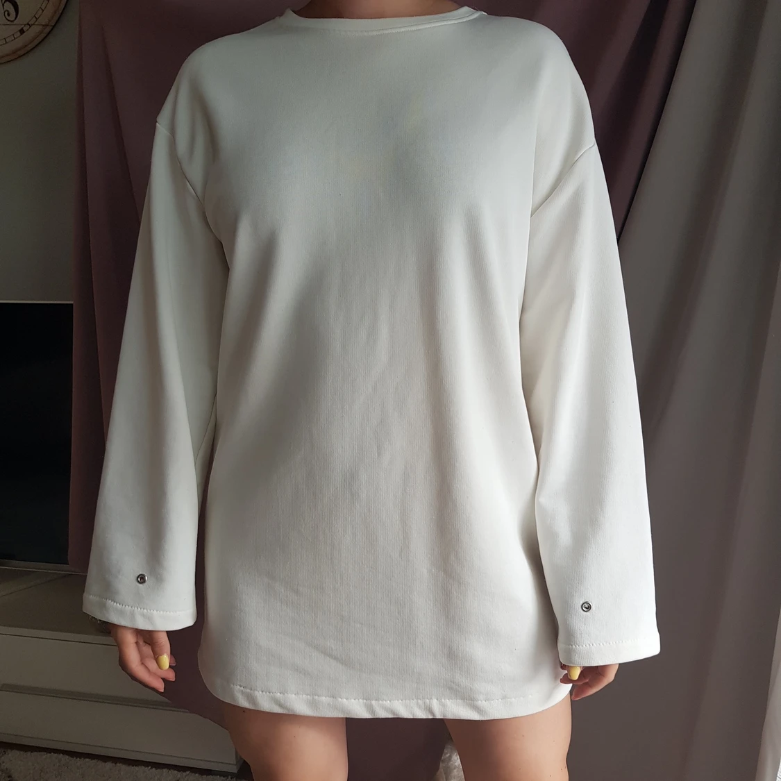 Classy vit klänning - 91