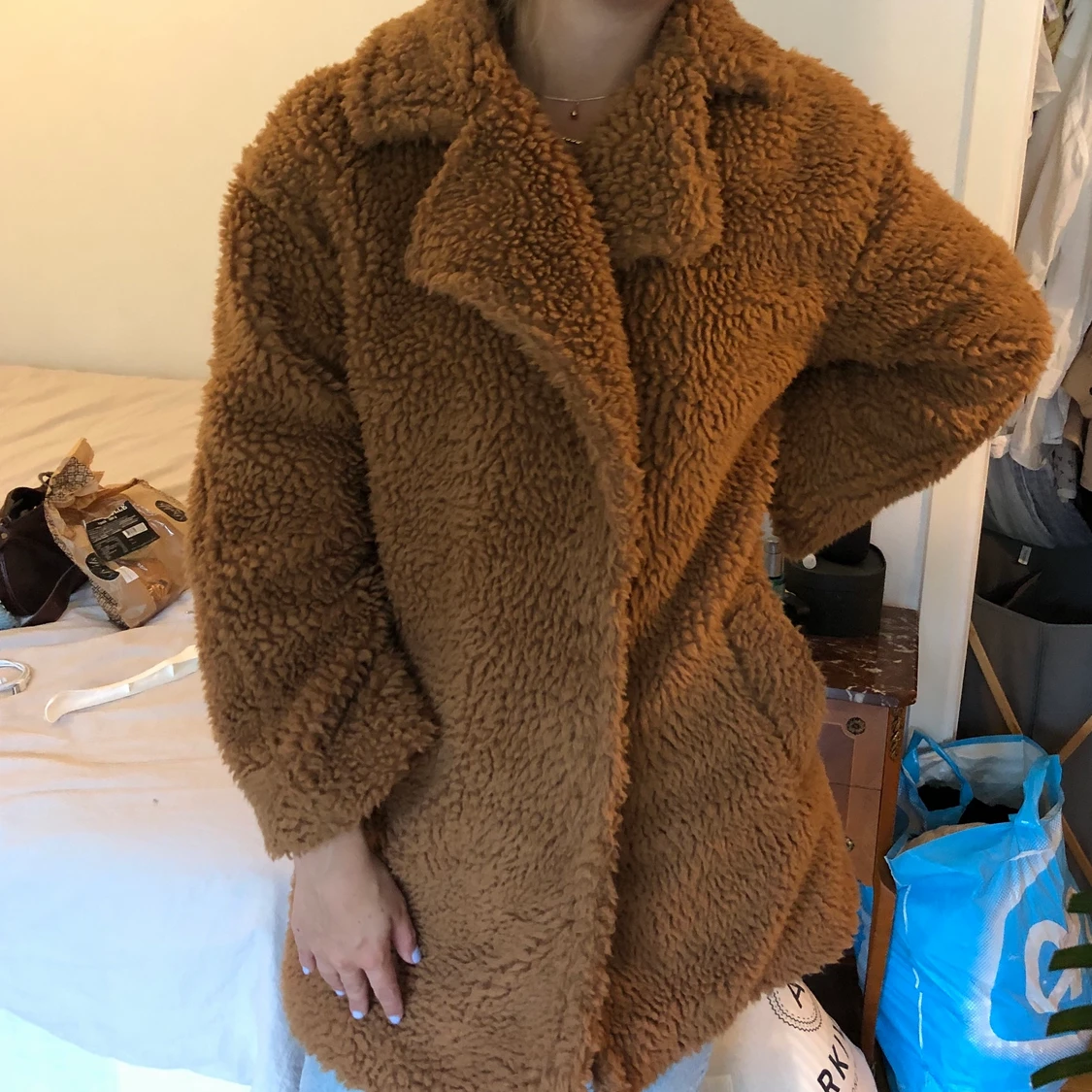 Teddyjacka medellång modell - 90