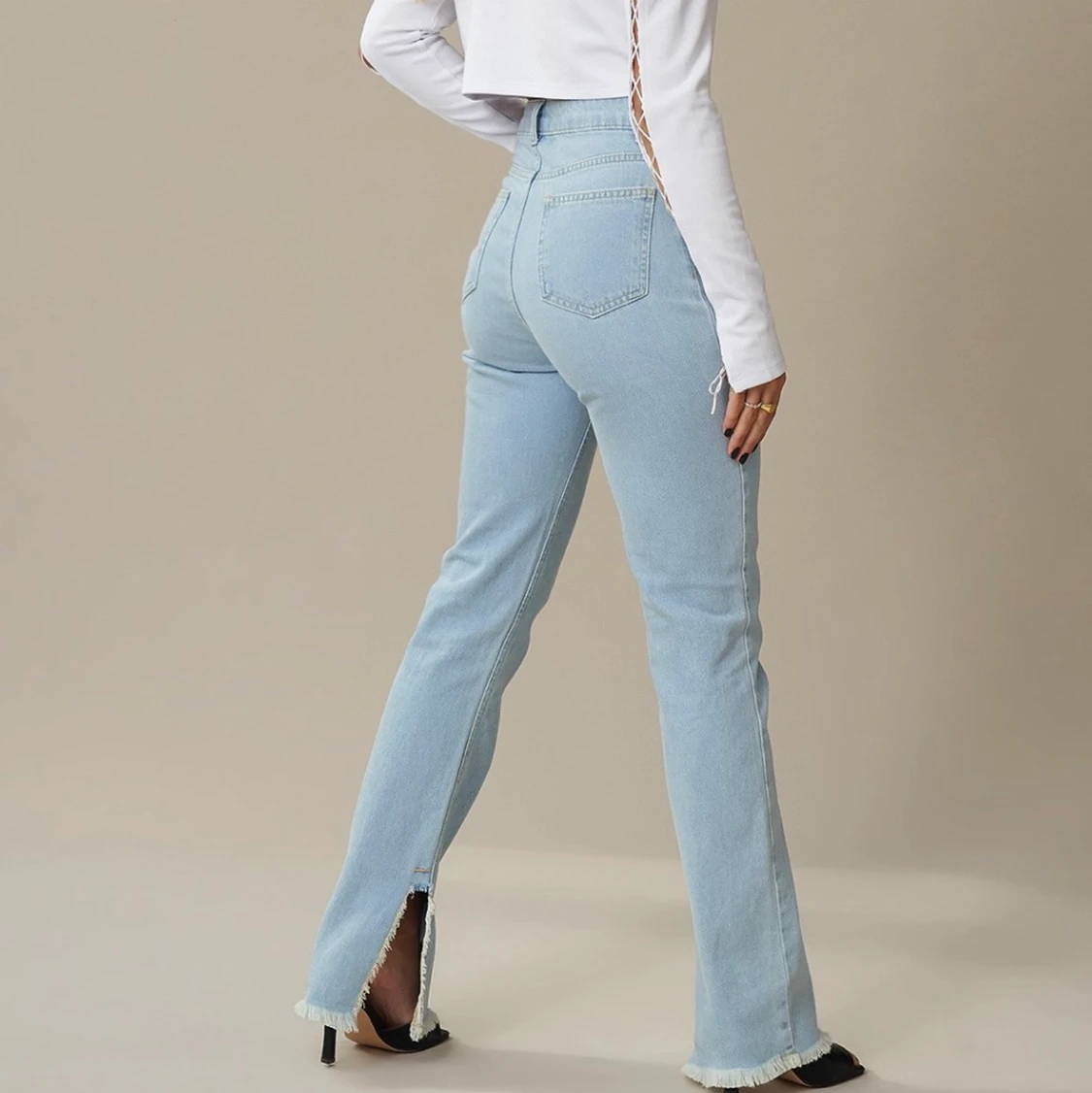 Jeans med slits - 91