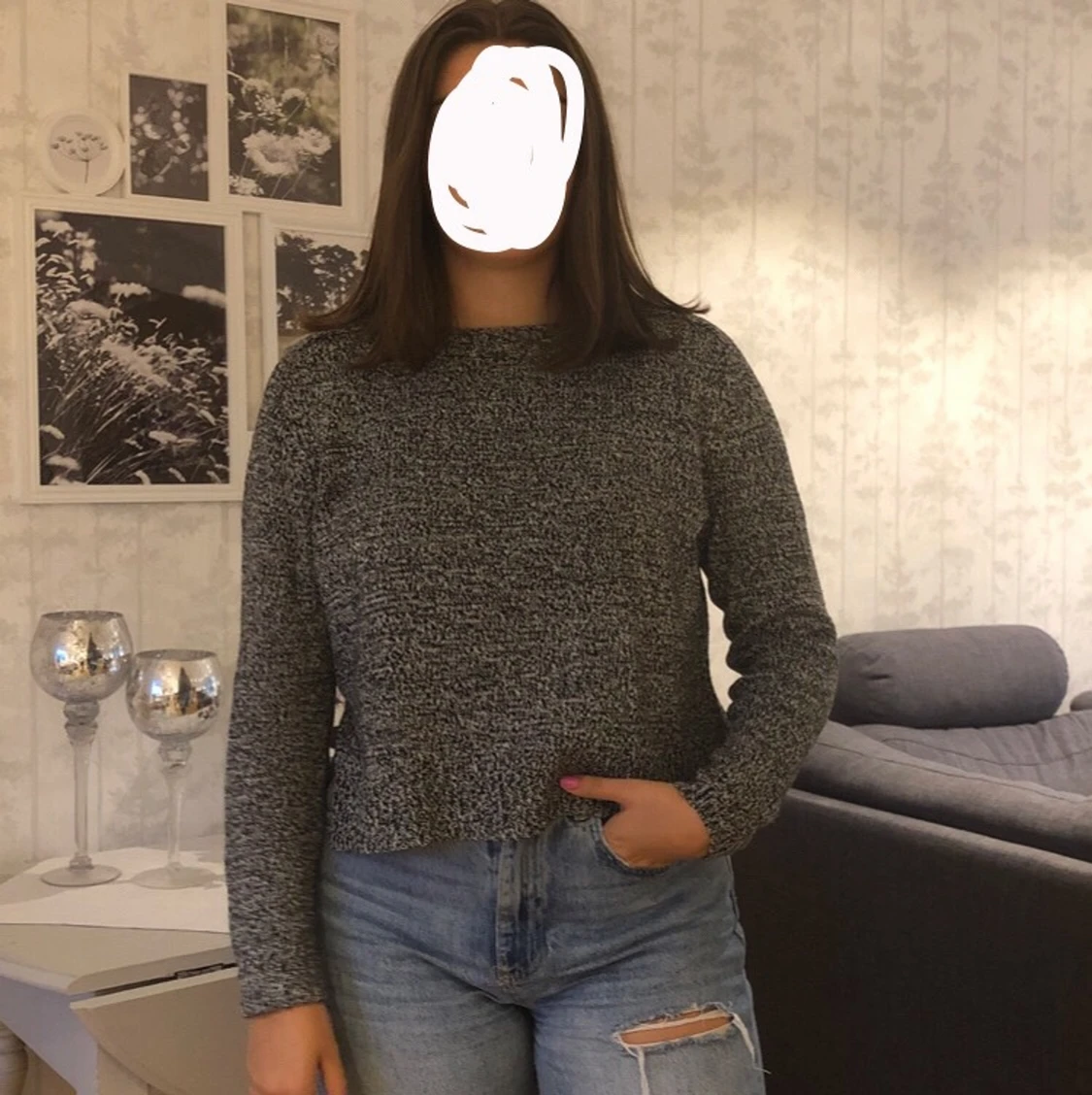 Stickad tröja 