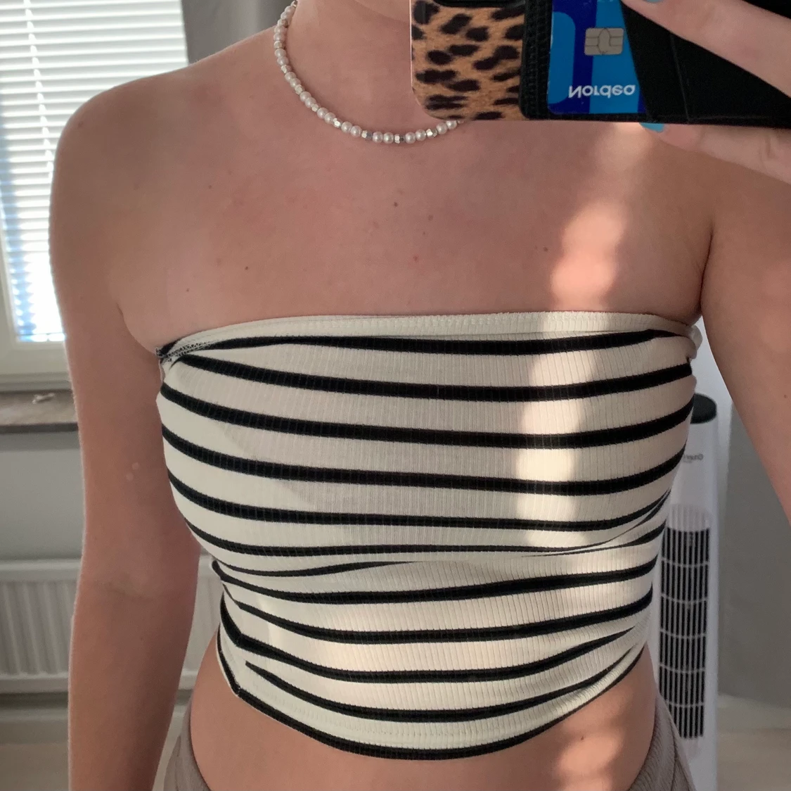 Randig Bandeau Topp - 90