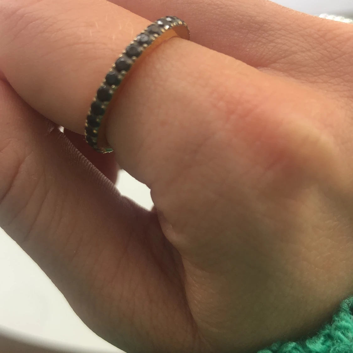 Ring med svarta diamanter - 90