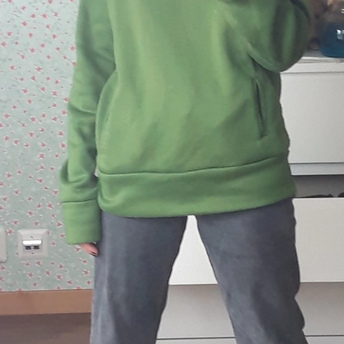 Grön hoodie