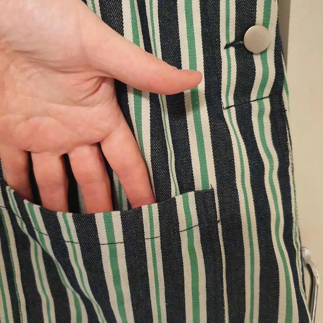 Hängselklänning I denim - 90