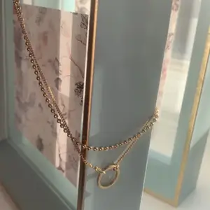 2 Guld chocker halsband, oanvända, från H&M, möts bara upp ifall nåt annat köps med då den är så billig ✨