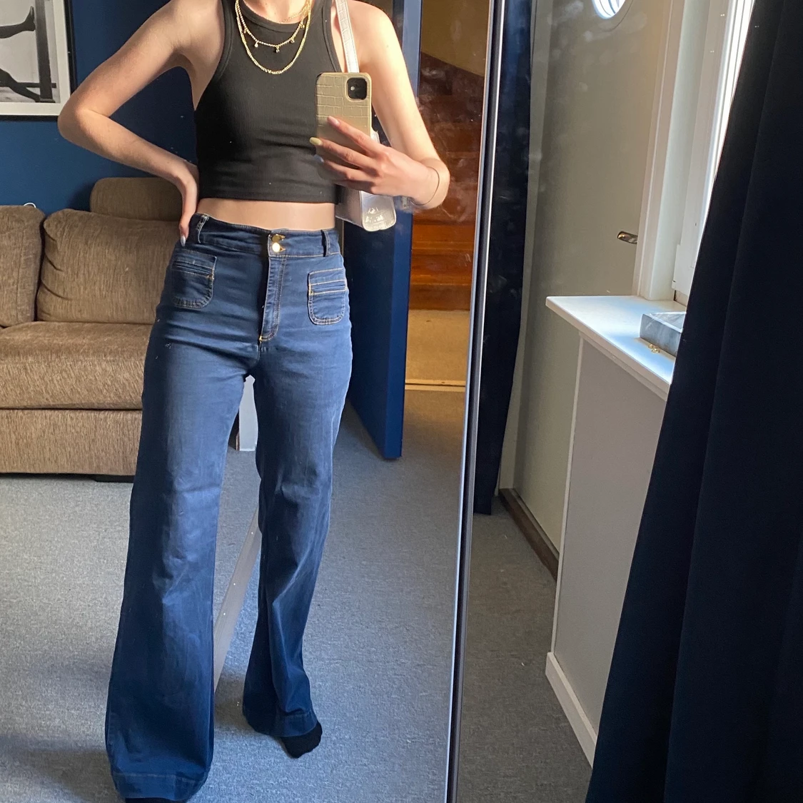 Bootcut byxor från H&M, st 36 - 90