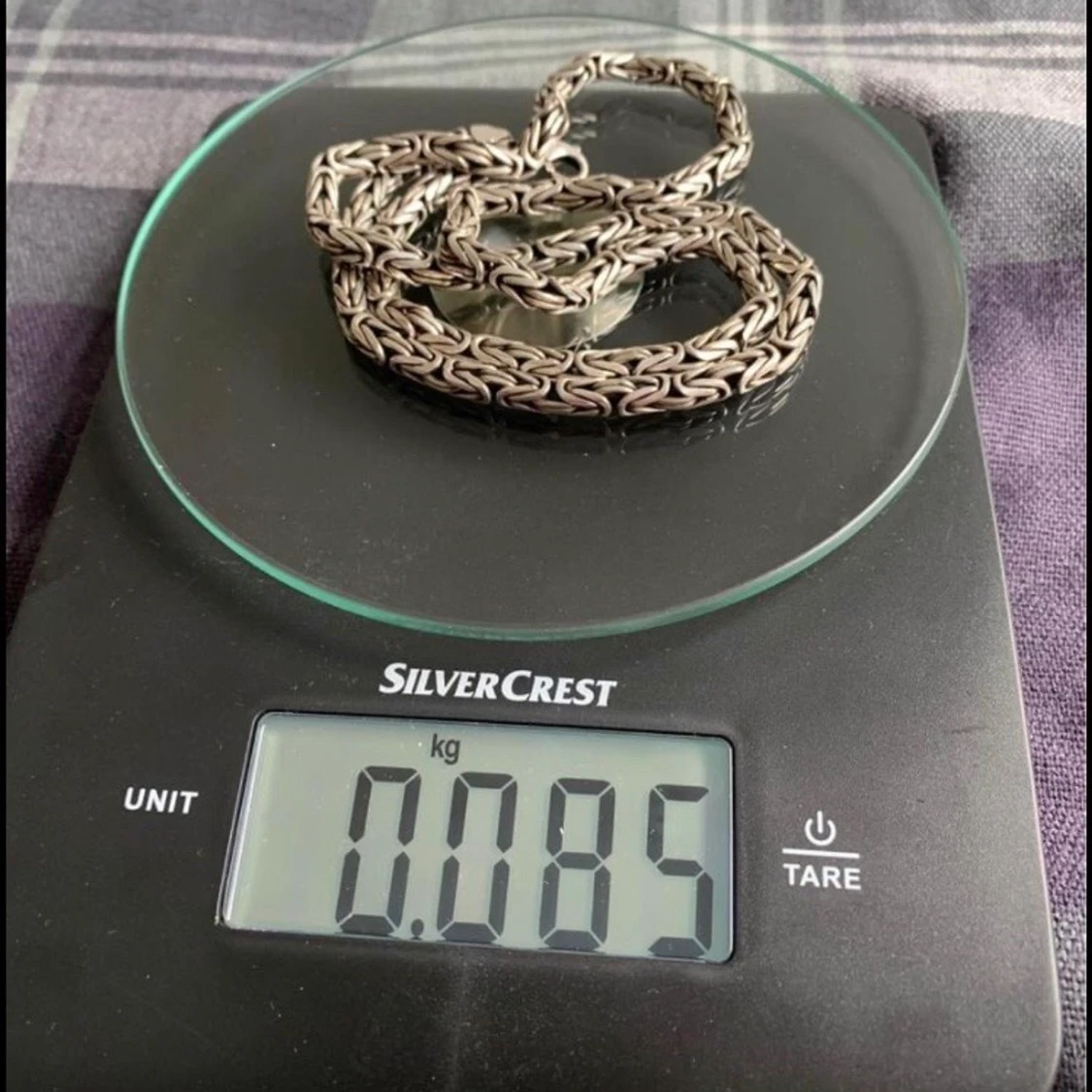 Silver halsband  - 90