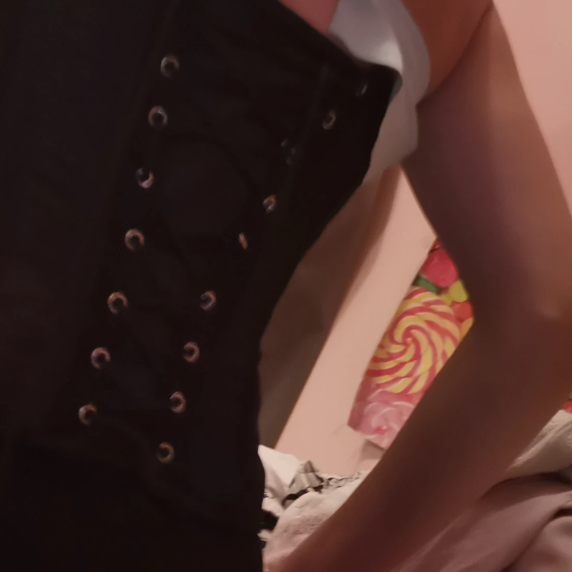 Svart korsett black corset  - 90