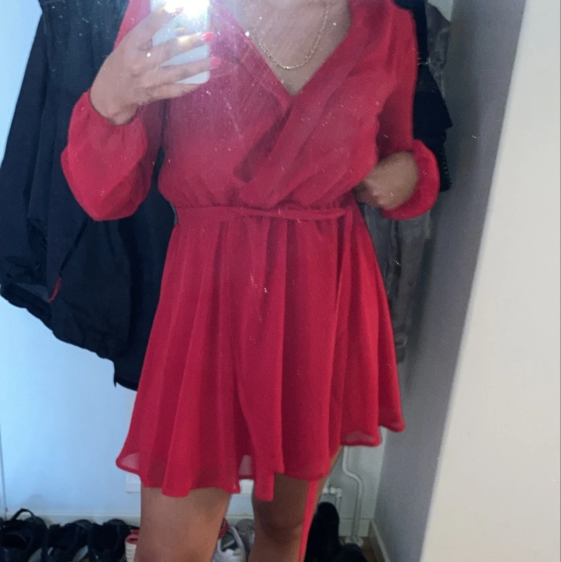 Röd klänning - 91