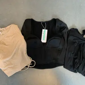 5 festtoppar från bland annat Gina tricot, bikbok och Venderbys! Alla passar storlek S-M! Köp alla för 400kr eller 100kr styck!