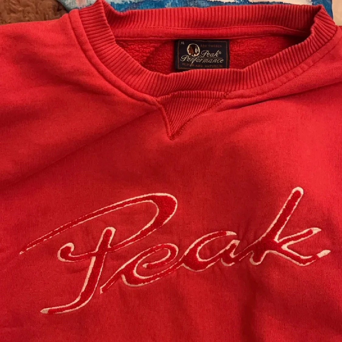 Röd sweatshirt  - 90