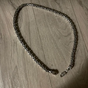 Äkta silver halsband  - Äkta silver halsband ca 45-50cm lång 
