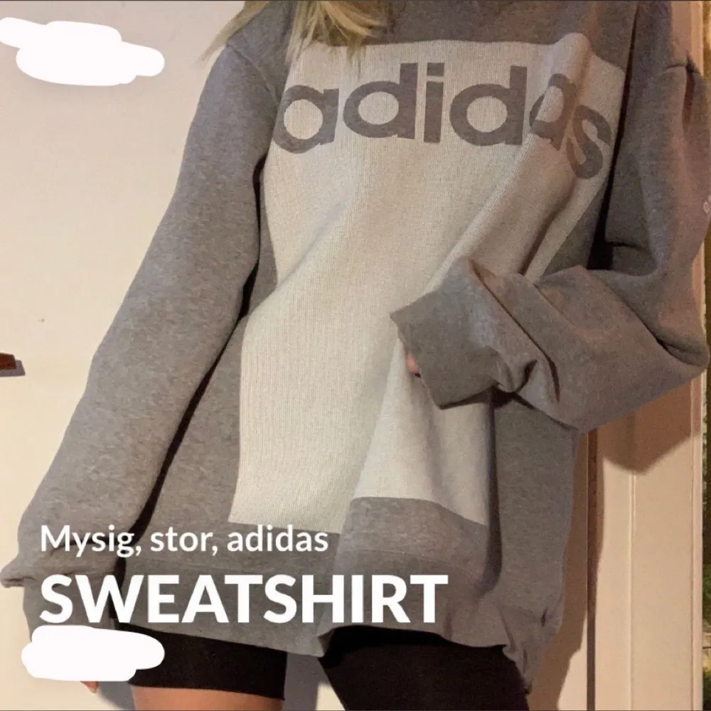 Oversized, grå, mysig sweatshirt! Bra skick! Pris kan diskuteras❤️. Tröjor & Koftor.