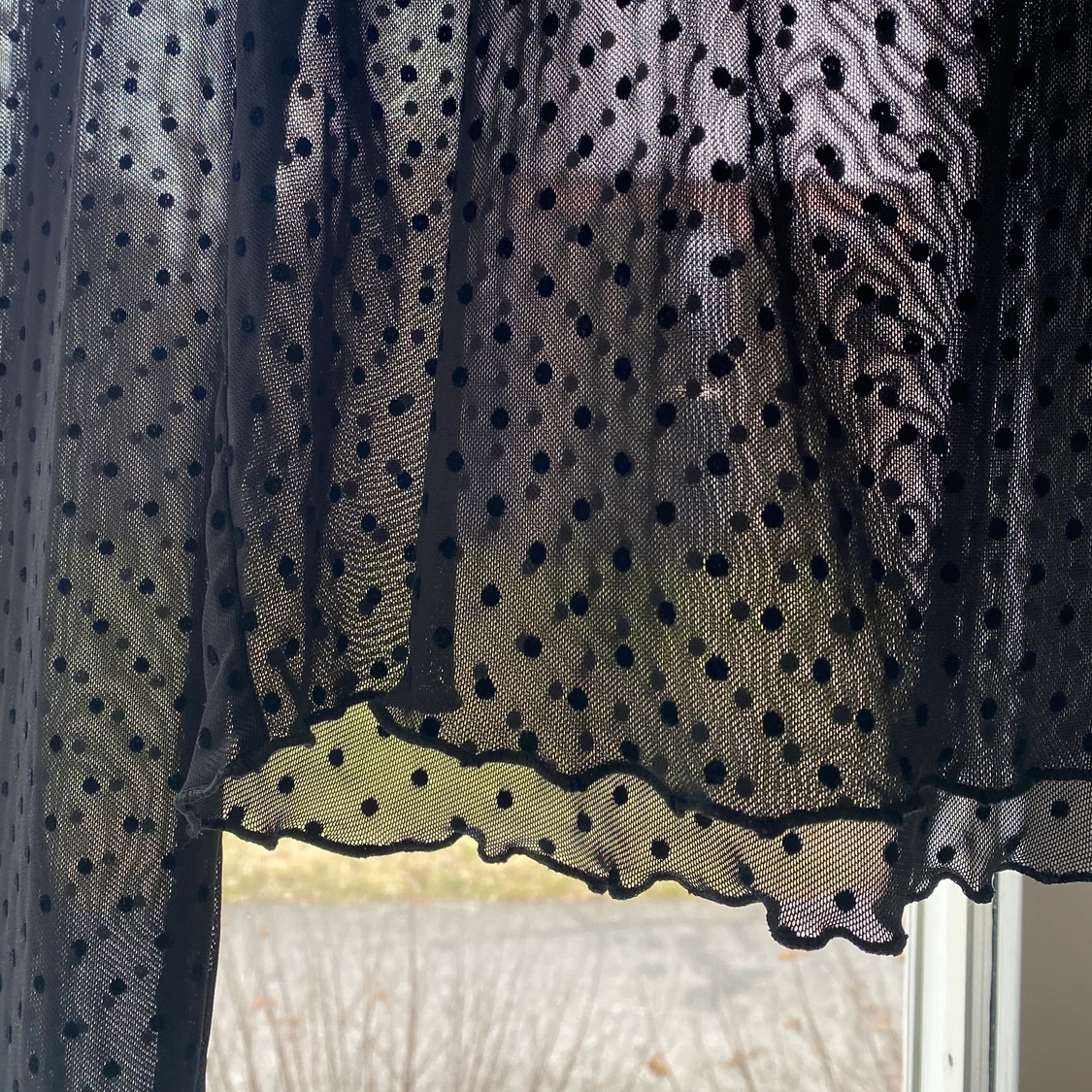 Prickig, transparent meshtop - 91