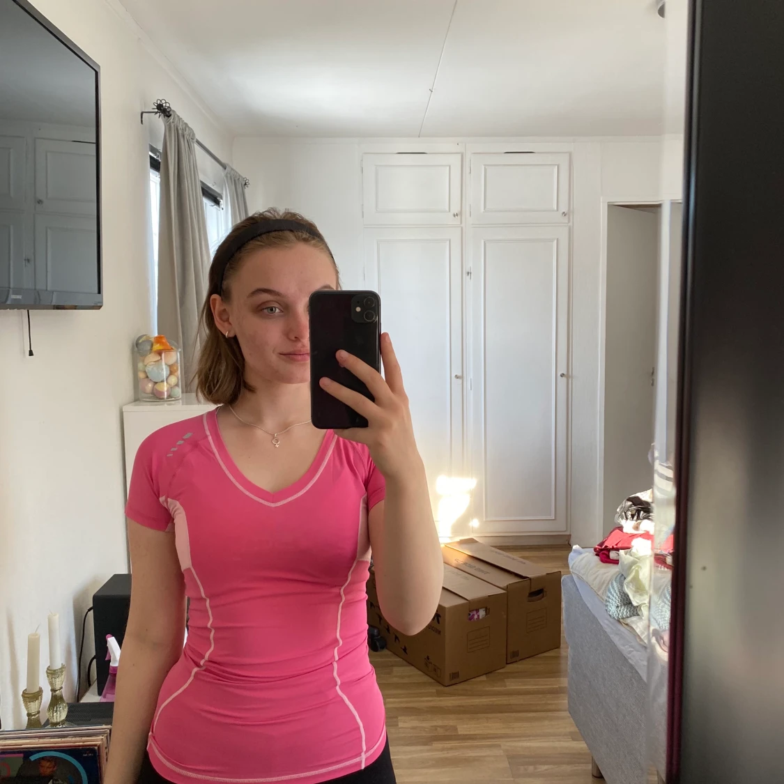 Rosa tränings t-shirt