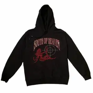 Svart rhinestone hoodie från south of heaven i storlek L (unisex). I mycket bra skick!