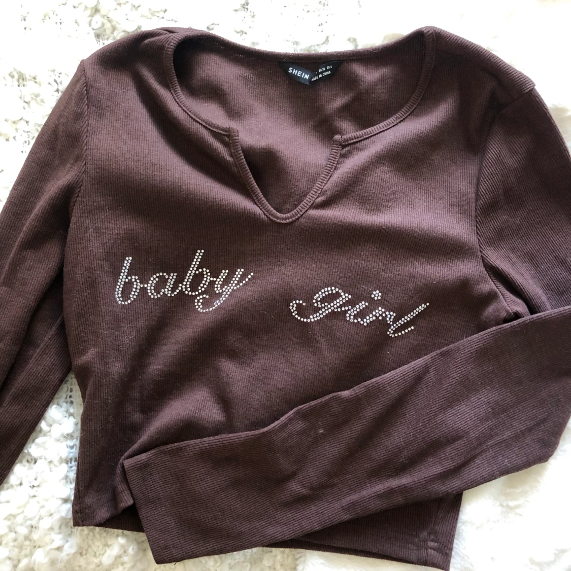 Baby girl brun tröja - 90