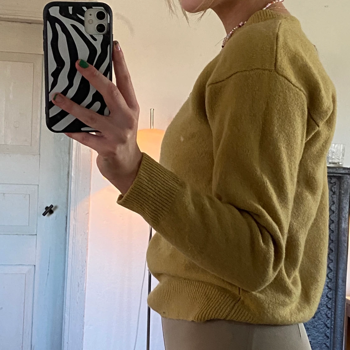 stickad tröja 100% lammull