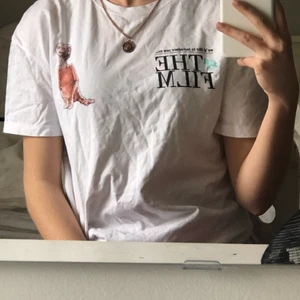 T-shirt  - Säljer en vit T-shirt från Zara med tryck på. Andvänd fåtal gånger därav bra skick. Frakt tillkommer på ungefär 50kr