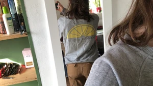 Aqua limone sweatshirt!! - Säljer denna snygga sweatshirt från aqua limone knappt använd!! Så snygg och jätte lätt att matcha!