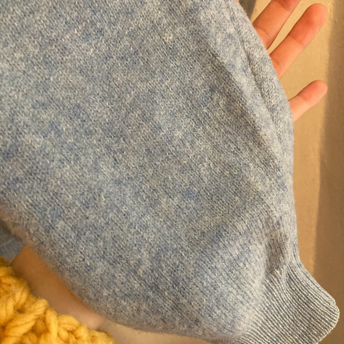 stickad v-ringad tröja - 91