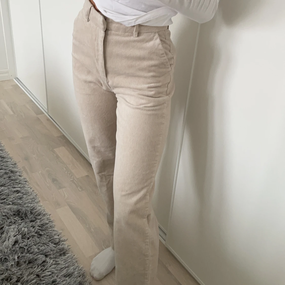 Beiga Manchesterbyxor  - 90