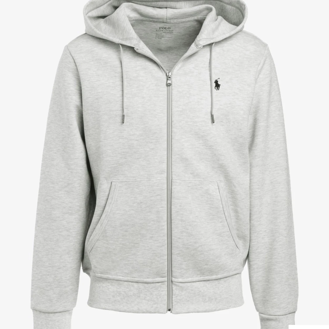 Grå polo zip - 91