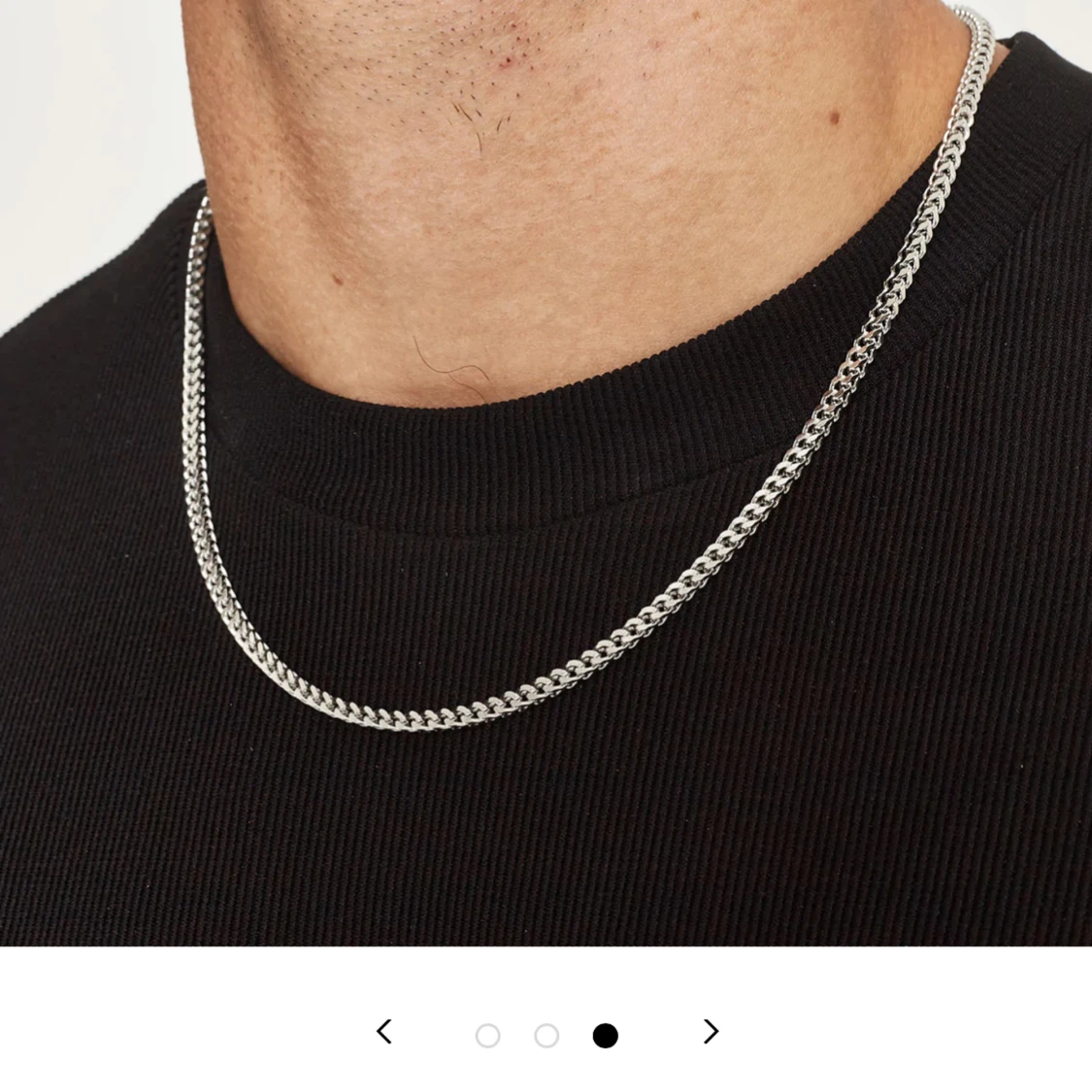 Halsband (vitt guld plätering) - 91