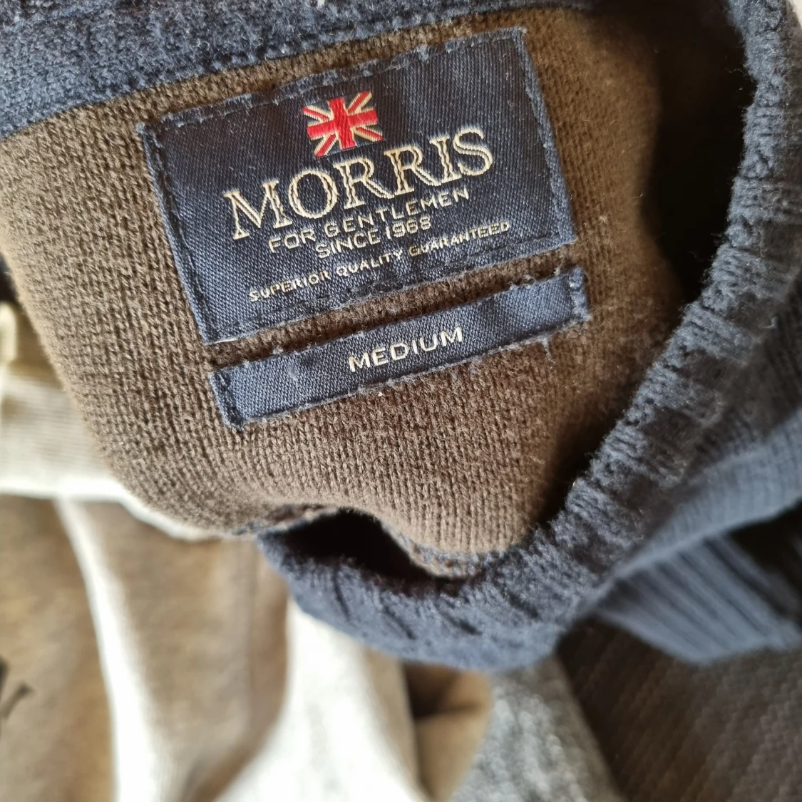 Morris sweater/tröja, navy blue/mörkblå - 91