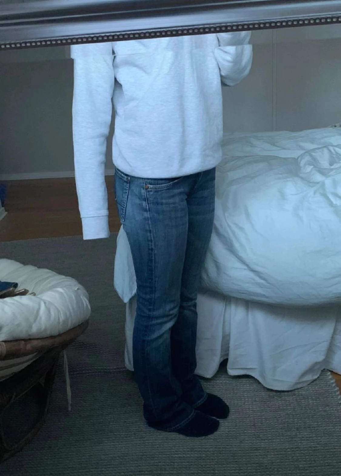 lågmidjade jeans  - 90