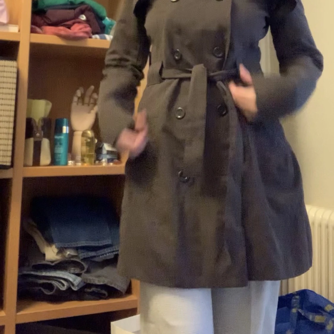 Brown trench coat i m  - 91