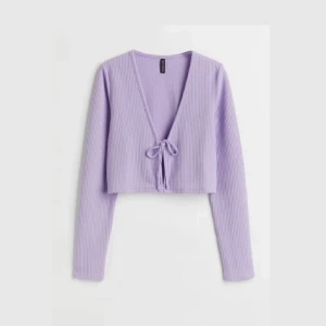 Lila knytblus  - Lila knytblus från H&M