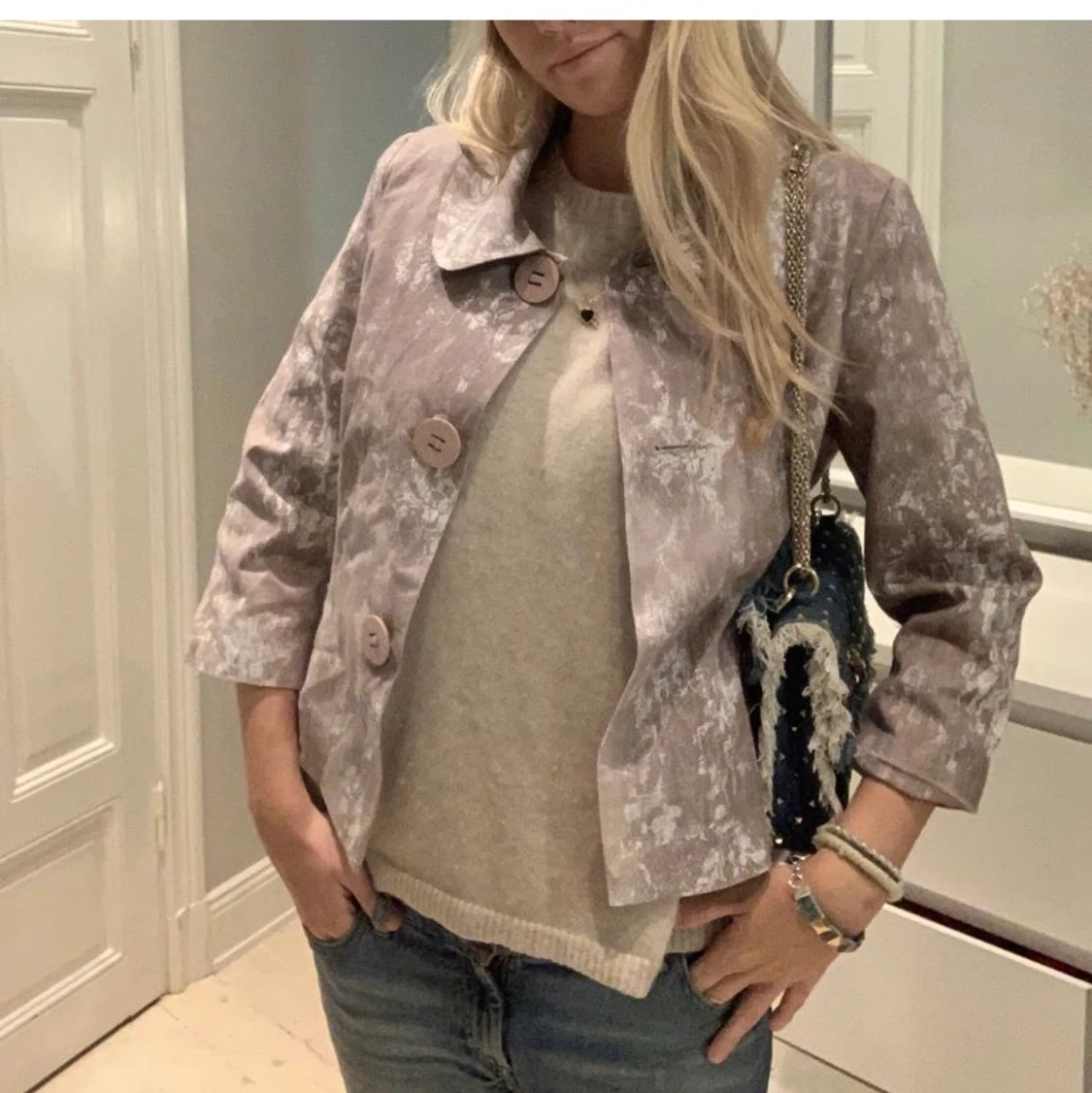 Trekvartsärmad jacka