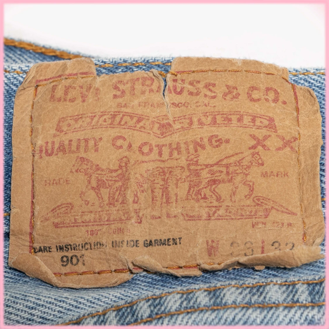 Blåa Levi's Jeans - 90