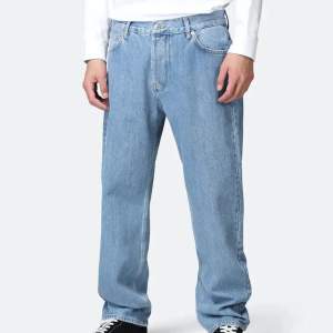 Blue straight leg jeans  Brand : District 46 Size: s (88cm waist) Used carefully no flaws or marks Original price 900kr