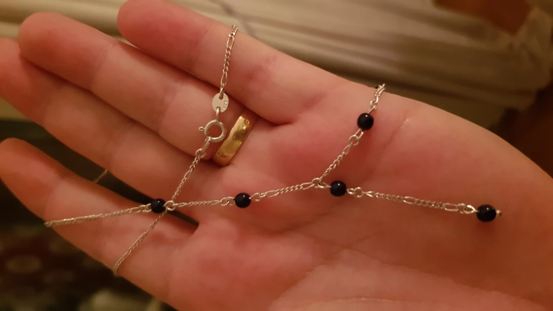 Halsband i äkta silver  - 90