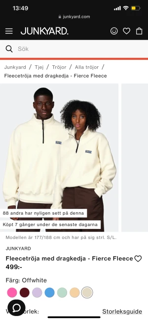 Tröja - Beige tröja från Junkyard. Storlek XS men lite oversize, skulle säga att den är som en M. 